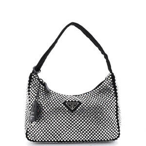 Prada Re-Edition Hobo Crystal #227916P19B